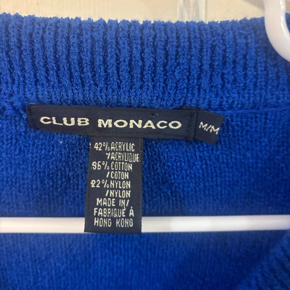 Vintage Club Moanco cobalt blue cardigan 90s y2k "baby" style * read description - Picture 5 of 6